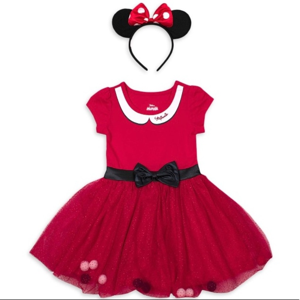 ❌SOLD❌ Minnie Mouse Dress With Headband 3T